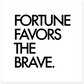FORTUNE FAVORS THE BRAVE