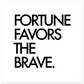 FORTUNE FAVORS THE BRAVE